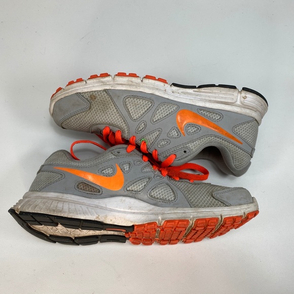 Nike Revolution 2 Women's Athletic Running Shoes Gray Orange 554900-007 Size 7 - Picture 7 of 9